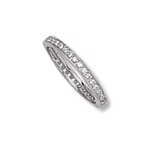 Thin Silver Eternity Band with Cubic Zirconias Thin Silver Eternity Band with Cubic Zirconias